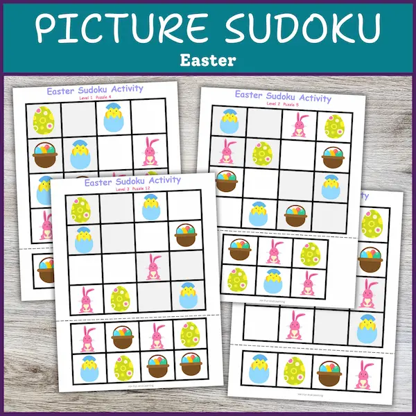 Fun Easter Picture Sudoku for Kids: Boost Their Skills
